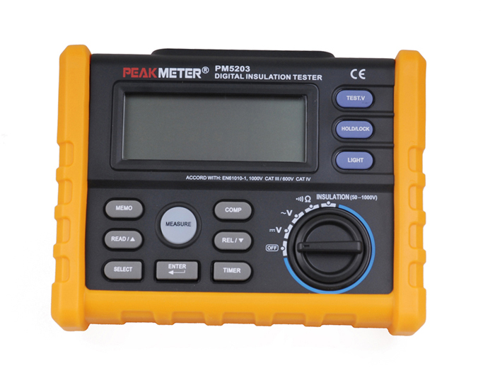 Измеритель сопротивления изоляции PeakMeter PM5203 Измеритель сопротивления изоляции PeakMeter PM5203