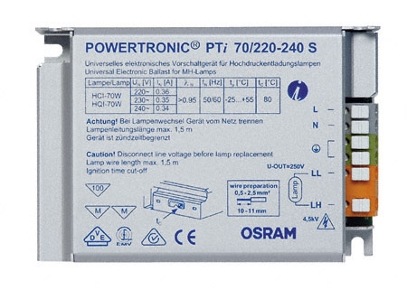 ЭПРА 70W PTI/220-240 S OSRAM   ЭПРА 70W PTI/220-240 S OSRAM