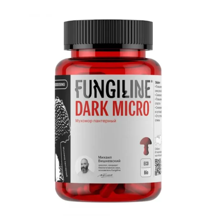 Микродозинг пантерного мухомора DarkMicro • 60 капсулМикродозинг пантерного мухомора DarkMicro • 60 капсул